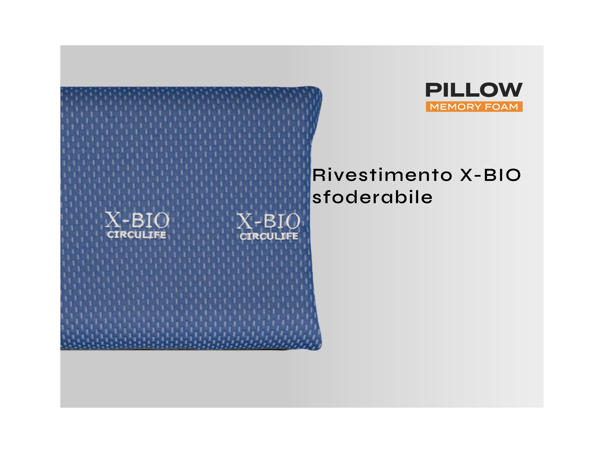 X-Bio Pillow - Il cuscino in Memory ergonomico, confortevole, fresco e  traspirante per un riposo migliore!